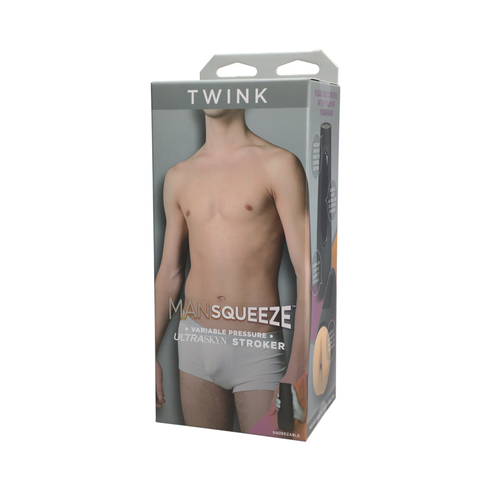 Man Squeeze Twink Ass Beige Masturbator