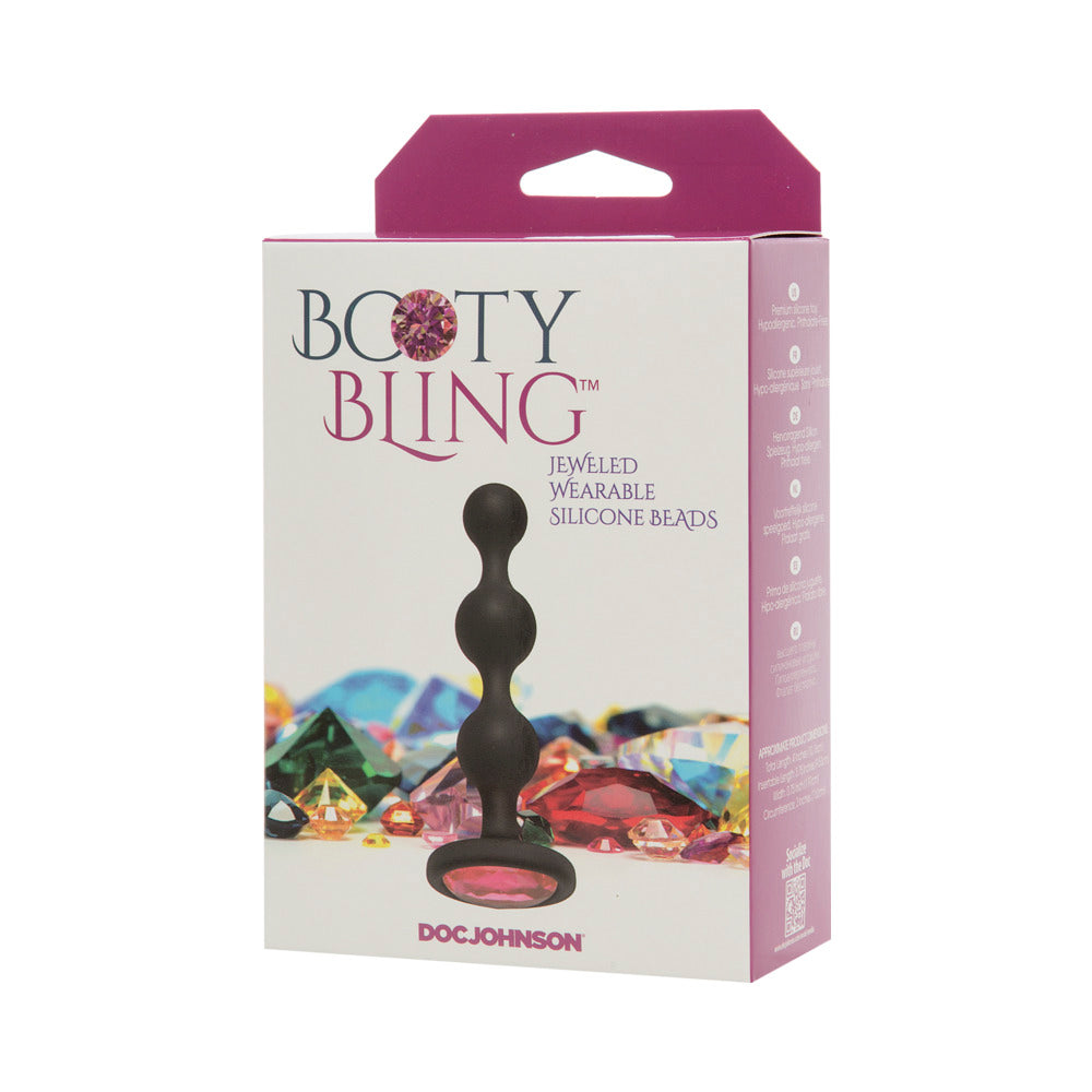 Booty Bling Wearable Silicone Beads - Purple