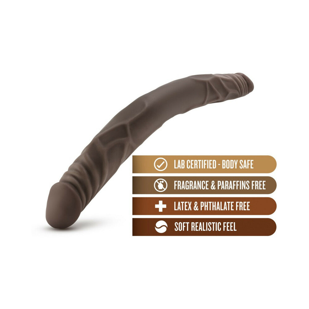 Dr. Skin - 14 Inch Double Dildo - Chocolate