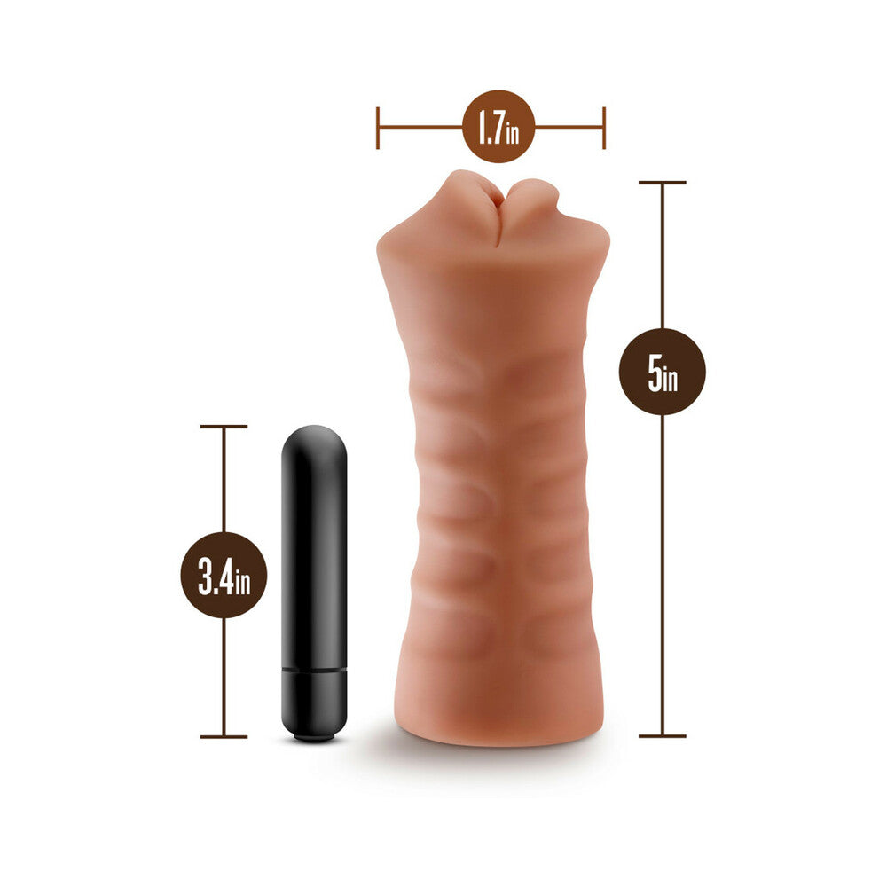 M For Men Isabella Mocha Tan Mouth Stroker