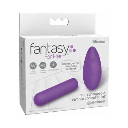 Fantasy for Her Rechargeable Remote Control Bullet - Purple