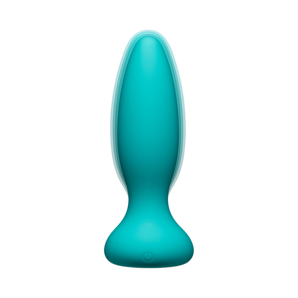 A Play Rechargeable Silicone Experienced Anal Plug W/Remote - Teal