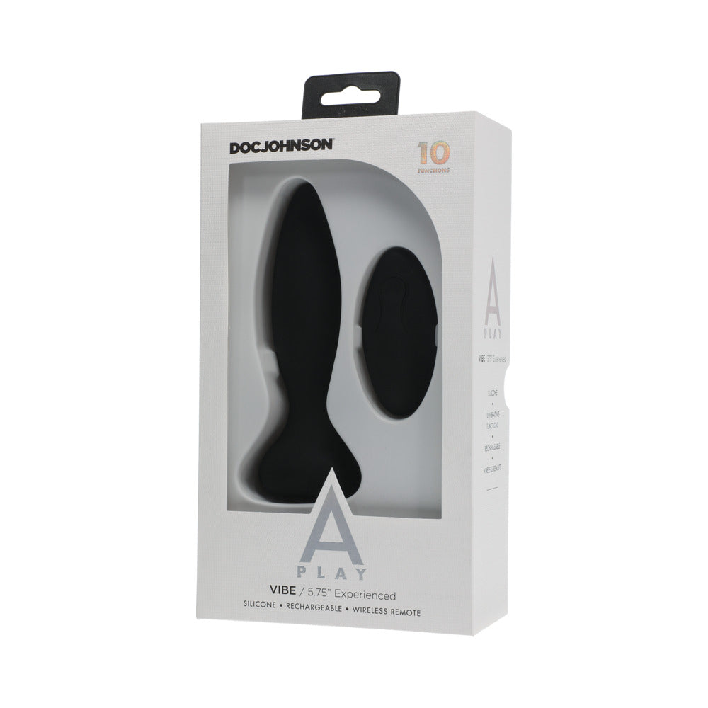 A Play Rechargeable Silicone Experienced Anal Plug W/Remote - Teal