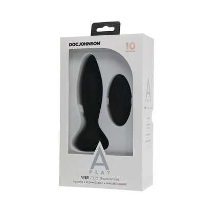 A Play Rechargeable Silicone Experienced Anal Plug W/Remote - Teal
