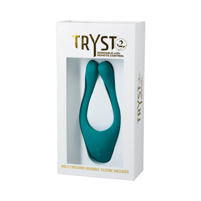 Tryst V2 Bendable Multi Erogenous Zone Massager Remote Teal