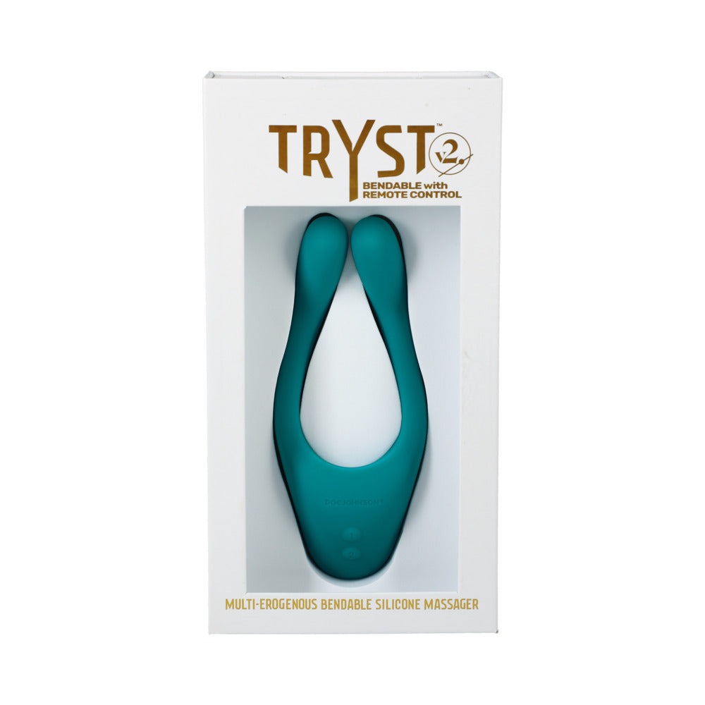 Tryst V2 Bendable Multi Erogenous Zone Massager Remote Teal