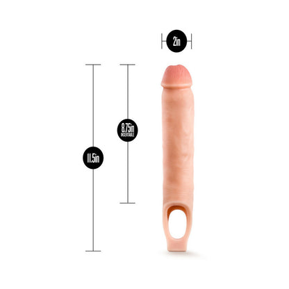 Performance Plus - 11.5 Inch Silicone Cock Sheath Penis Extender - Vanilla