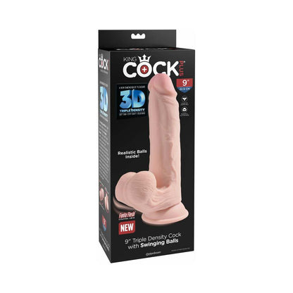 King Cock Triple Density Cock 9 In With Swinging Balls