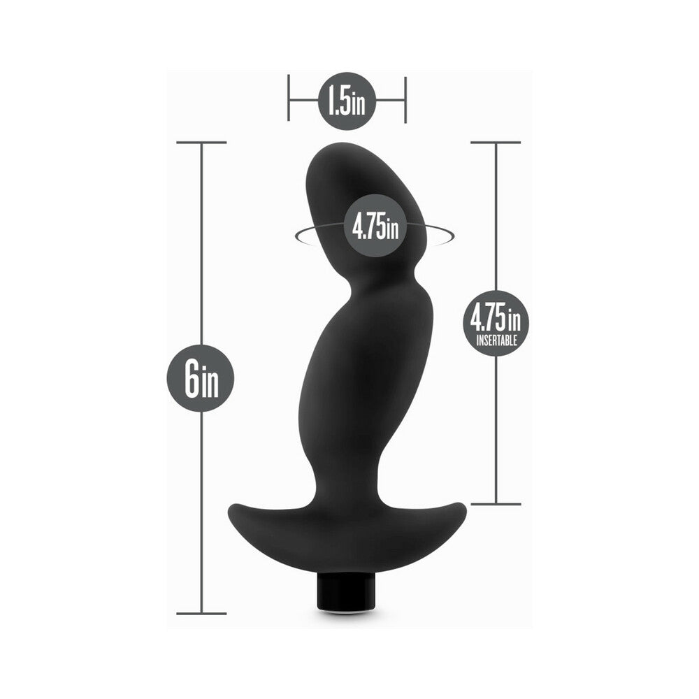 Blush Anal Adventures Platinum Silicone Vibrating Prostate Massager 04 - Black