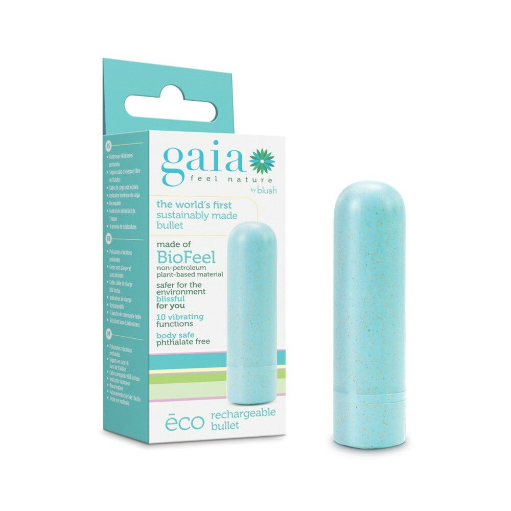 Blush Gaia Eco Rechargeable Bullet - Aqua
