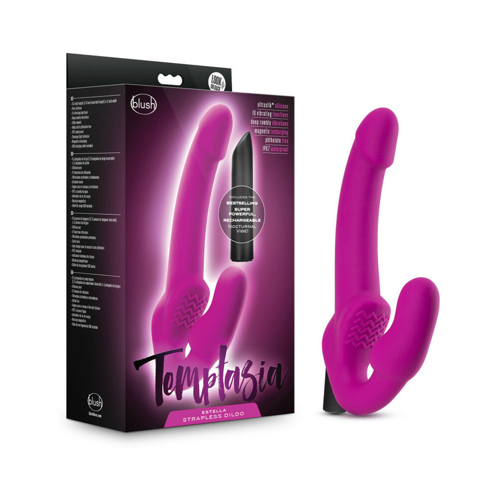 Blush Temptasia Estella Strapless Silicone Dildo - Pink