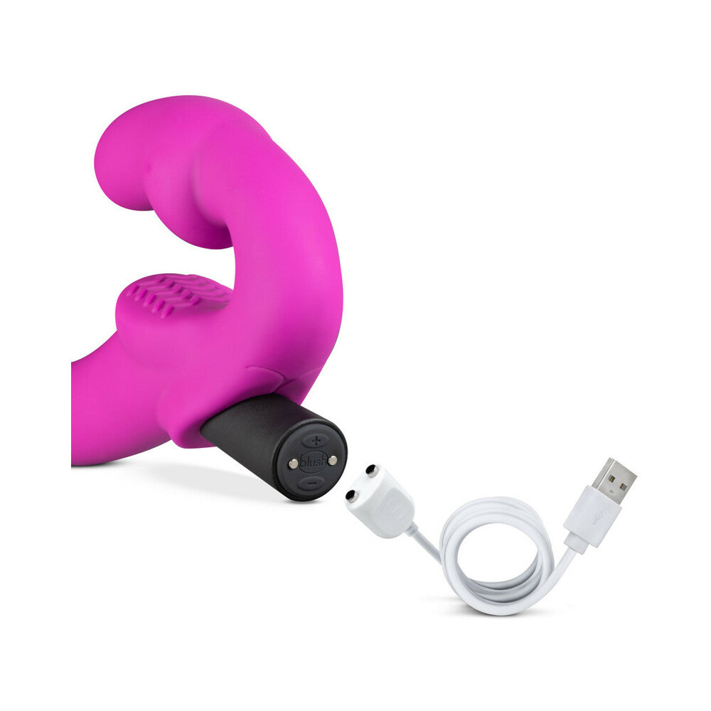 Blush Temptasia Estella Strapless Silicone Dildo - Pink