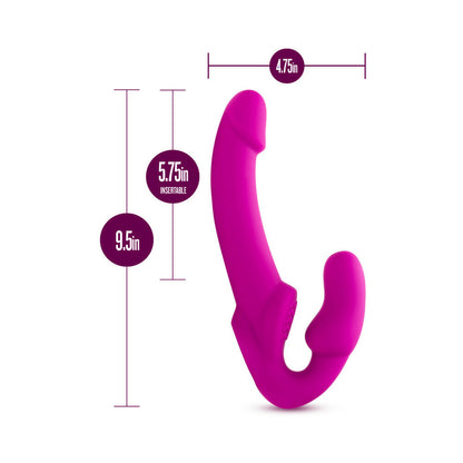 Blush Temptasia Estella Strapless Silicone Dildo - Pink