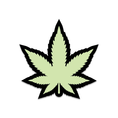 Weed Pin Leaf Glow-In-The-Dark