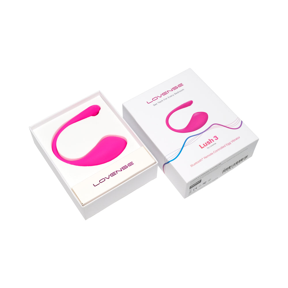 Lovense Lush 3 App Controlled Egg Vibrator Pink