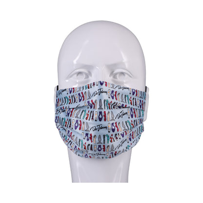 Dj Reversible&amp;Adjustable Face Mask Blue