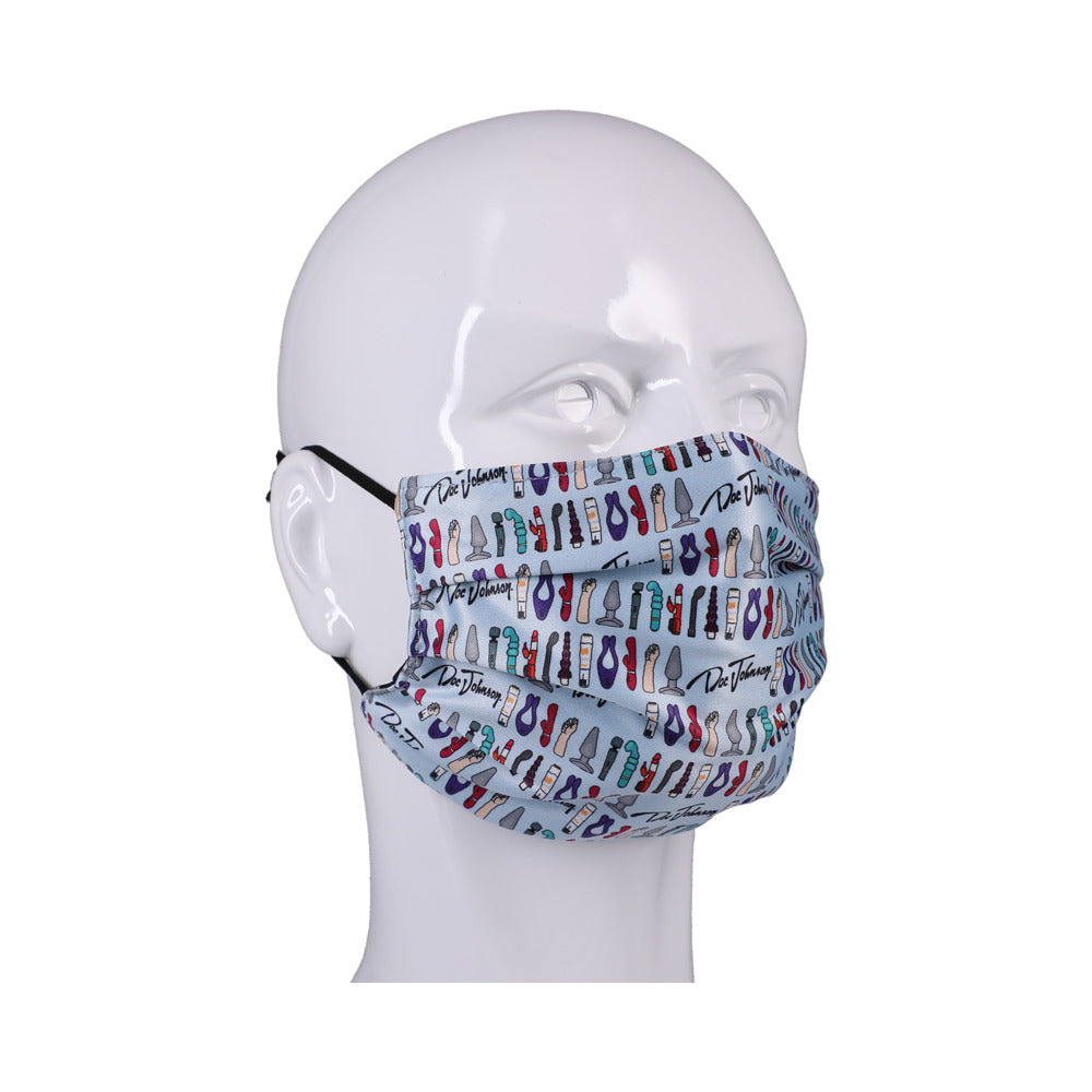 Dj Reversible&amp;Adjustable Face Mask Blue