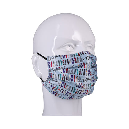 Dj Reversible&amp;Adjustable Face Mask Blue