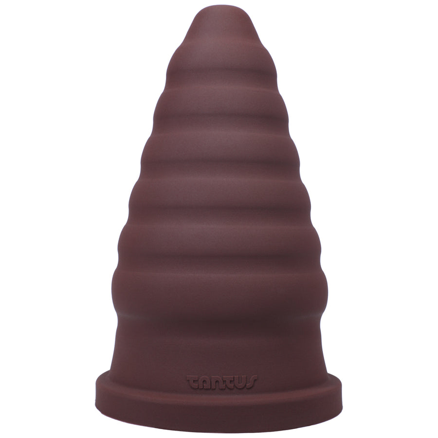 Tantus Cone Ripple Firm - Oxblood