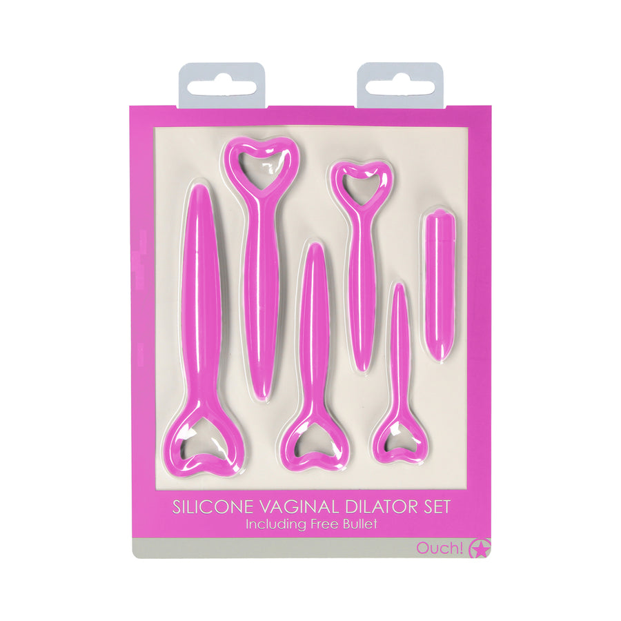 Ouch Silicone Vaginal Dilator Set - Pink