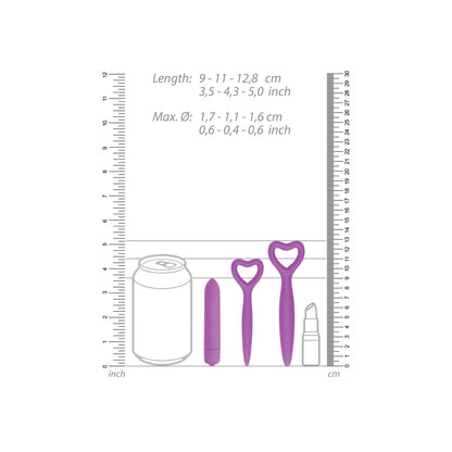 Ouch Silicone Vaginal Dilator Set - Purple