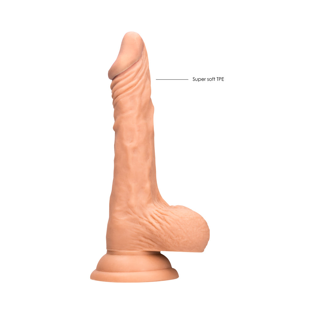 Real Rock Realistic Dildo With Balls - 8&quot; - 20 Cm - Vanilla