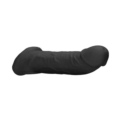 Real Rock Penis Extender With Rings - 9&quot; - 22 Cm - Chocolate