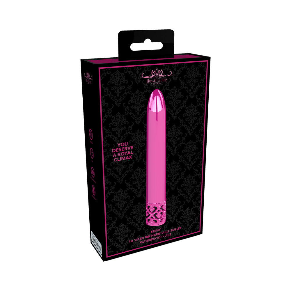Royal Gems - Shiny - Abs Rechargeable Bullet - Pink