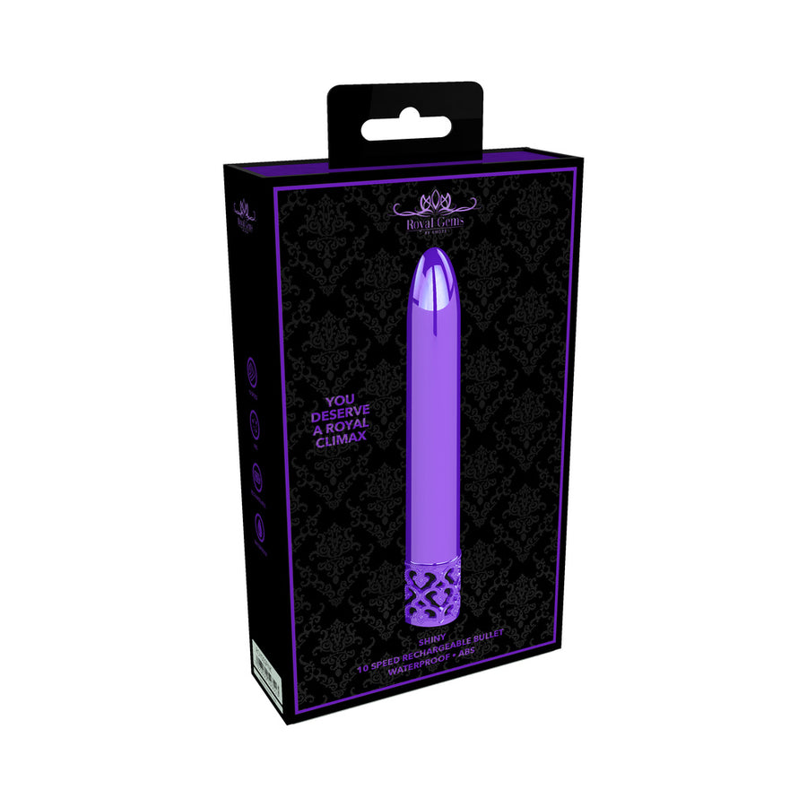 Royal Gems - Shiny - Abs Rechargeable Bullet - Purple