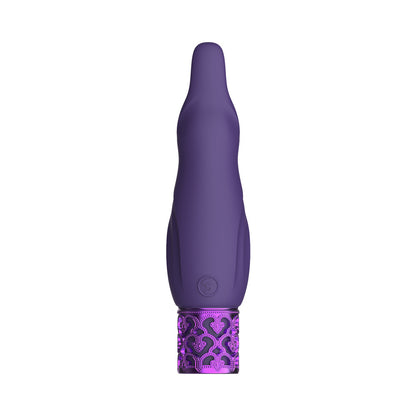 Royal Gems - Sparkle - Silicone Rechargeable Bullet - Purple