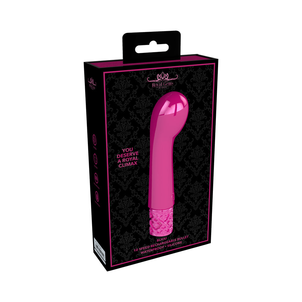 Royal Gems - Bijou - Silicone Rechargeable Bullet - Pink