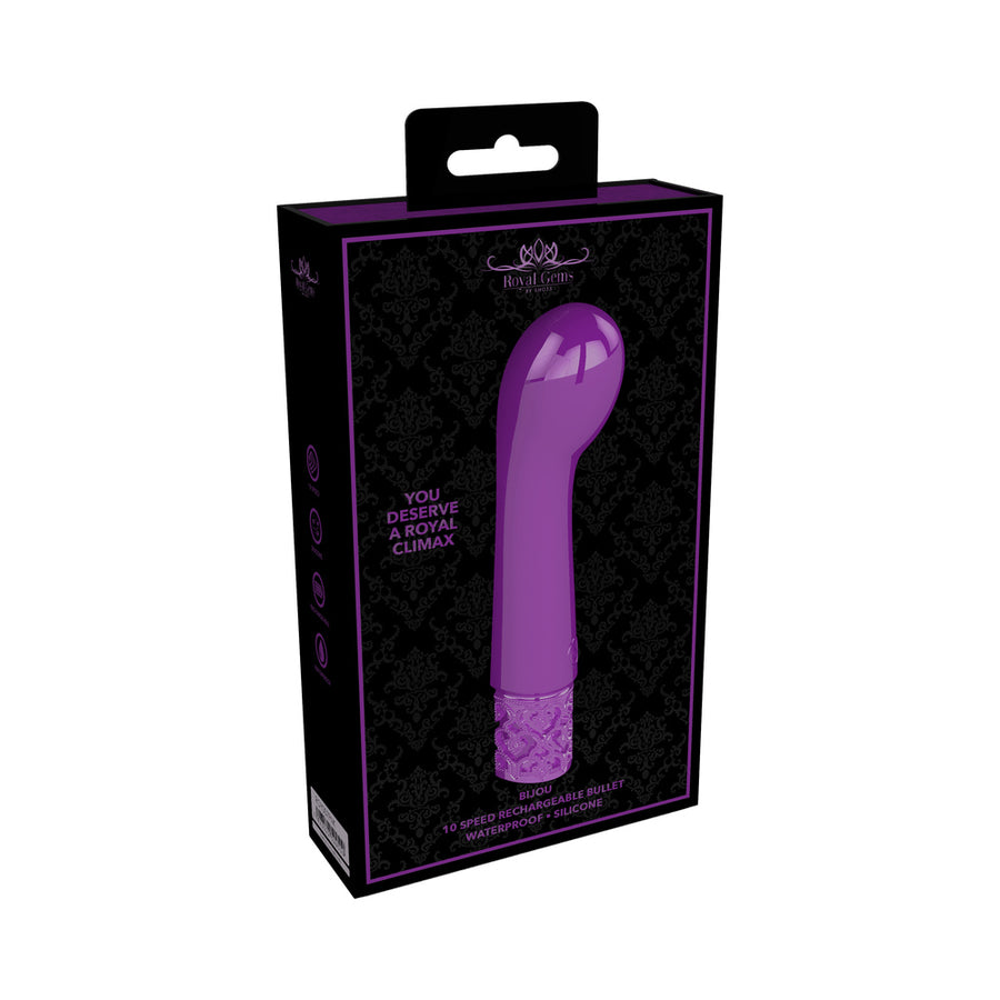 Royal Gems - Bijou - Silicone Rechargeable Bullet - Purple