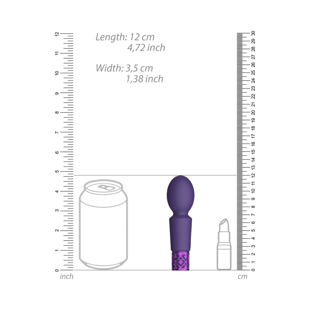 Royal Gems - Brilliant - Silicone Rechargeable Bullet - Purple