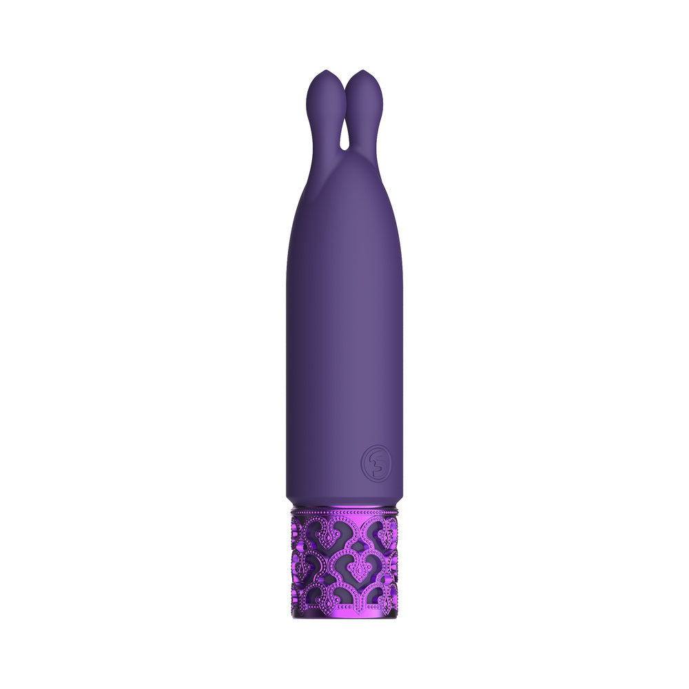 Royal Gems - Twinkle - Silicone Rechargeable Bullet - Purple