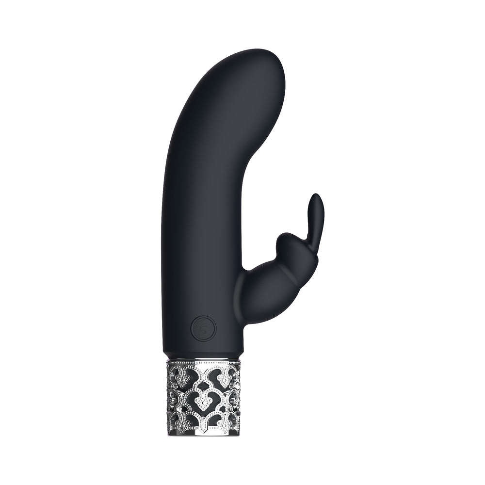 Royal Gems - Dazzling - Silicone Rechargeable Bullet - Black