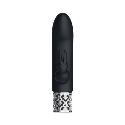 Royal Gems - Dazzling - Silicone Rechargeable Bullet - Black