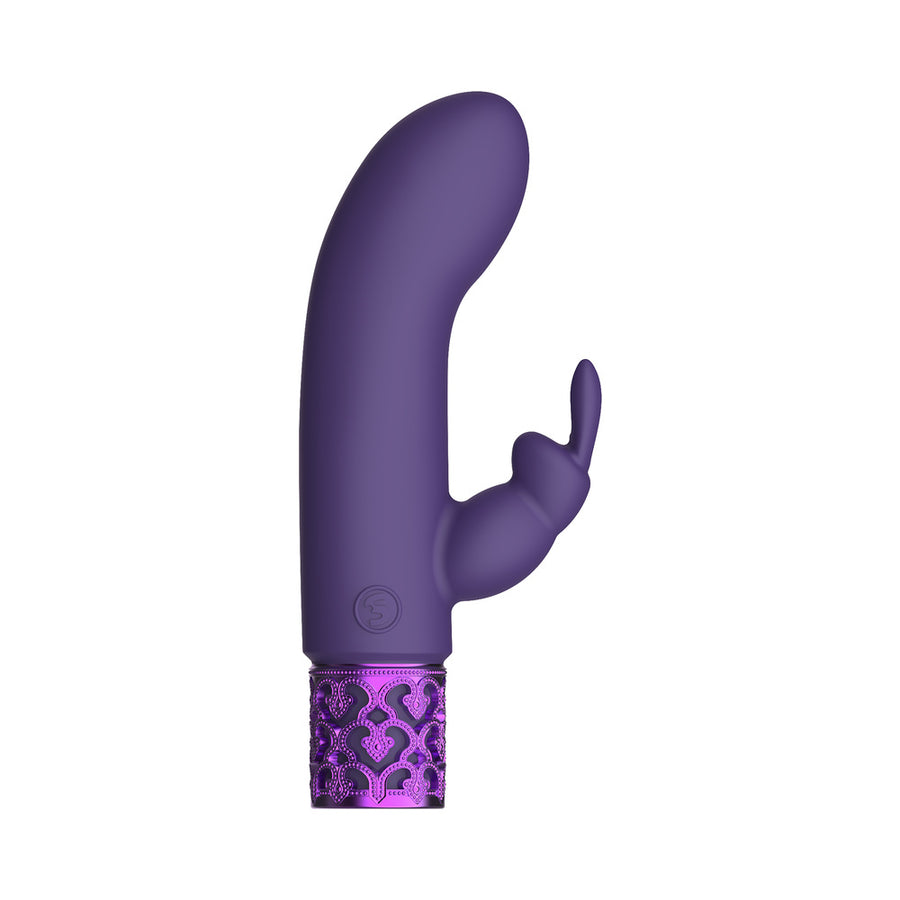 Royal Gems - Dazzling - Silicone Rechargeable Bullet - Purple
