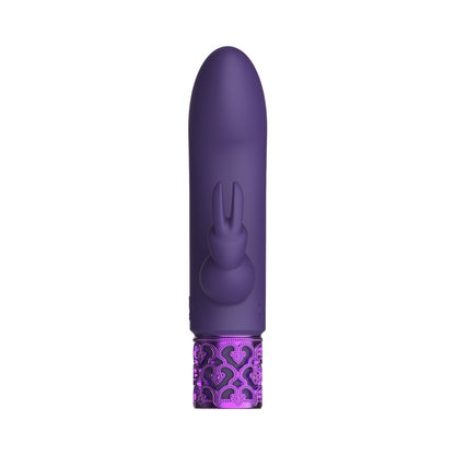 Royal Gems - Dazzling - Silicone Rechargeable Bullet - Purple