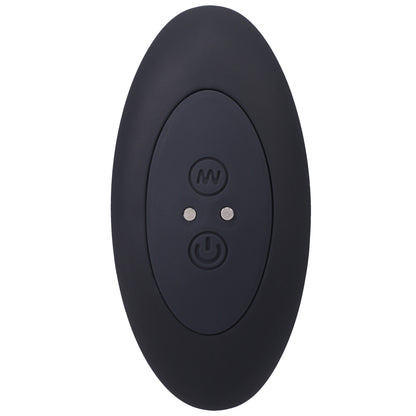 A Play Shaker Rechargeable Silicone Anal Plug W/Remote - Black