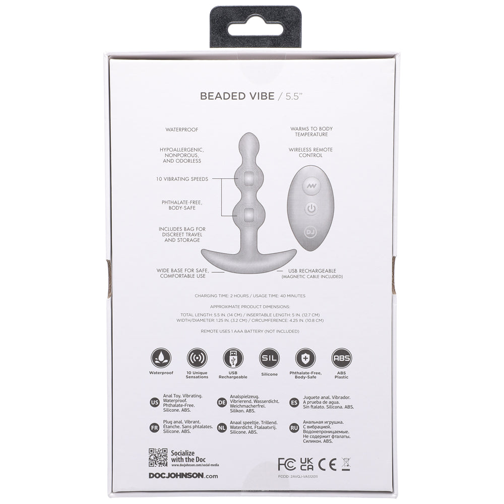 A Play Shaker Rechargeable Silicone Anal Plug W/Remote - Purple