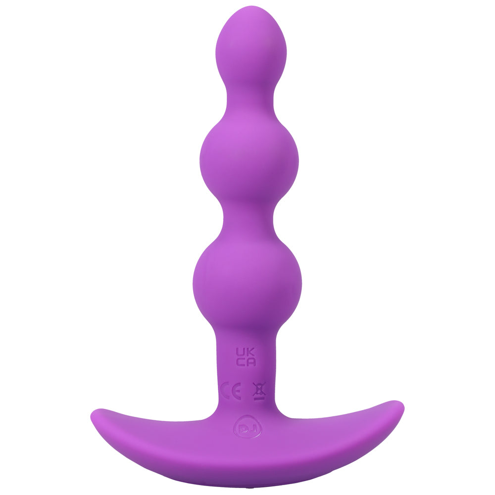 A Play Shaker Rechargeable Silicone Anal Plug W/Remote - Purple