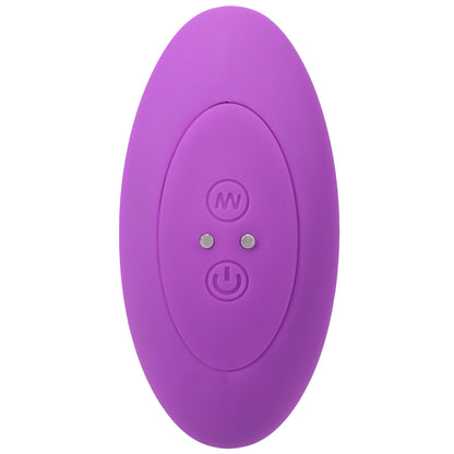 A Play Shaker Rechargeable Silicone Anal Plug W/Remote - Purple