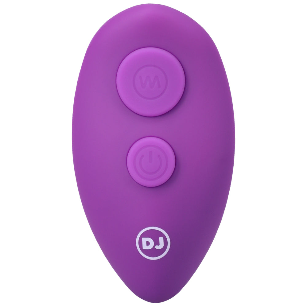 A Play Shaker Rechargeable Silicone Anal Plug W/Remote - Purple