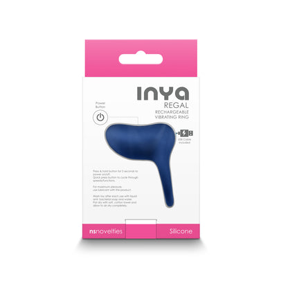 Inya Regal Vibrating Ring Blue