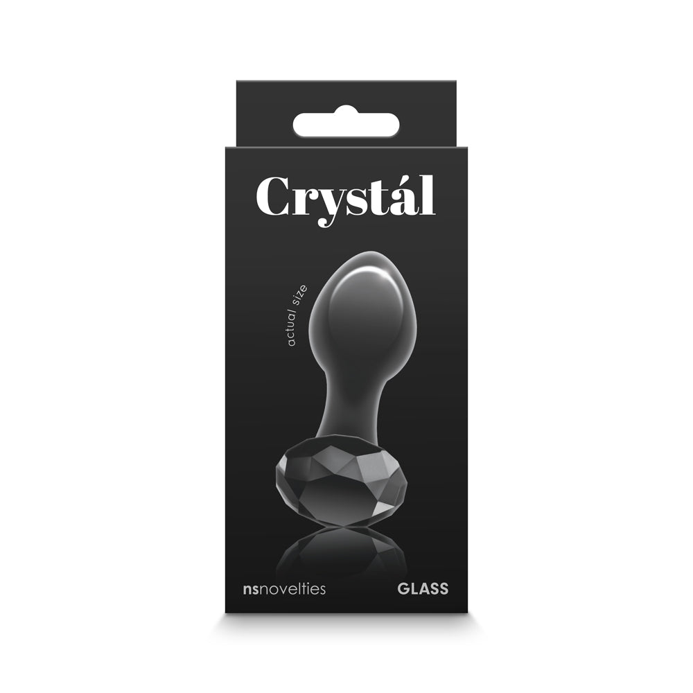 Crystal Gem Butt Plug - Black