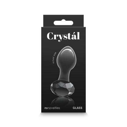 Crystal Gem Butt Plug - Black