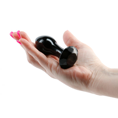 Crystal Gem Butt Plug - Black