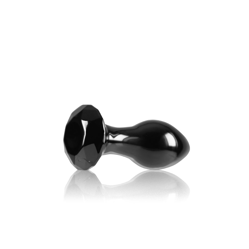 Crystal Gem Butt Plug - Black