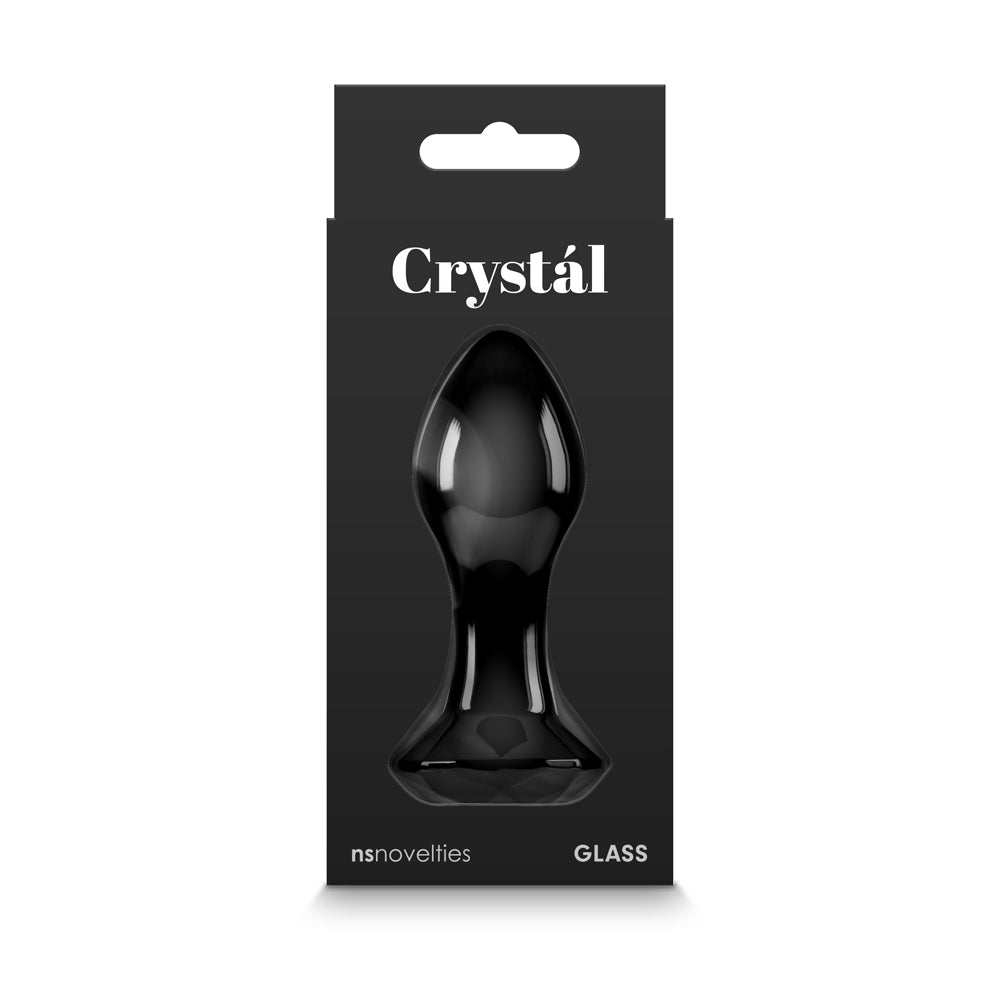 Crystal Gem Butt Plug - Black