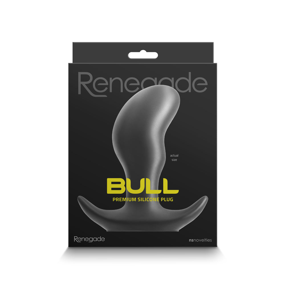 Renegade Bull Anal Plug Black Large